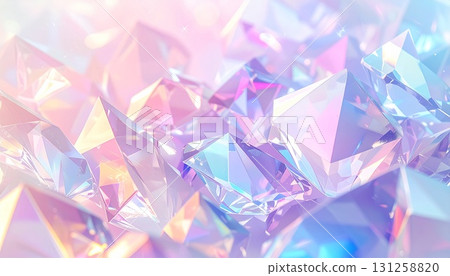 Dreamy sparkle: crystals reflecting in pastel colors Dreamy sparkle: crystals reflecting in pastel colors 131258820