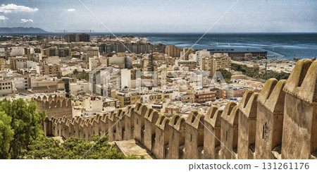 Almeria City View from Alcazaba, Spain 131261176