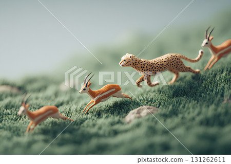 草原上的獵豹與瞪羚 草原上的獵豹與瞪羚 131262611