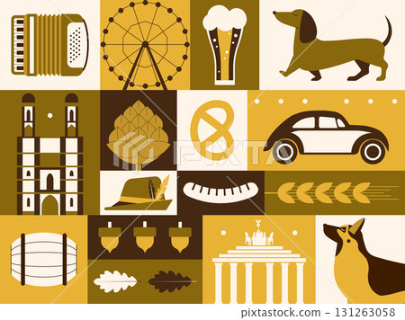 Germany Travel Vintage Poster City Print 131263058