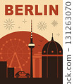 Vintage Style Travel Poster for Berlin 131263070