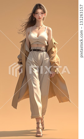 Woman in summer clothes 131263157