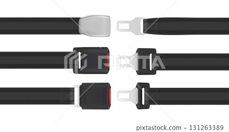 Seatbelt safety straps with buckles 131263389