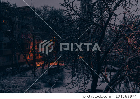 Reykjavik, the capital city of Iceland, at winter in night Reykjavik, the capital city of Iceland, at winter in night 131263974