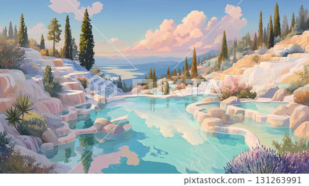 大自然中的溫泉 131263991