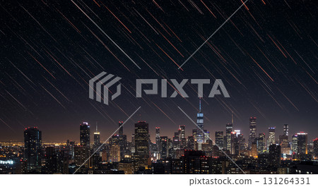 繁星點點的摩天大樓夜景 131264331