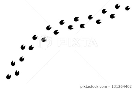 Hoofprints leg touch stamp line set. Flat dark black ink hand drawn footprint hooves retro art etch contour comic style. Vector illustration Hoofprints leg touch stamp line set. Flat dark black ink hand drawn footprint hooves retro art etch contour comic style. Vector illustration 131264402