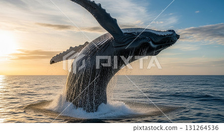 鯨魚躍出海面 131264536