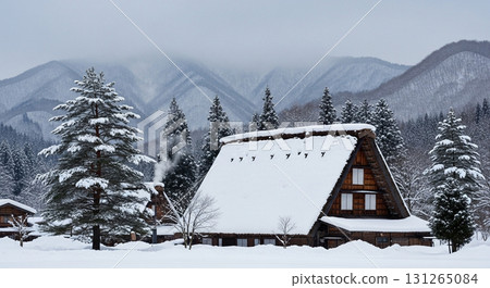 白雪皚皚的合掌屋 131265084