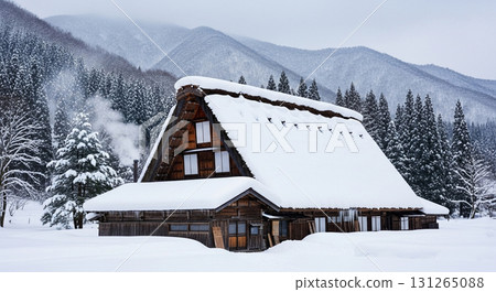 白雪皚皚的合掌屋 131265088