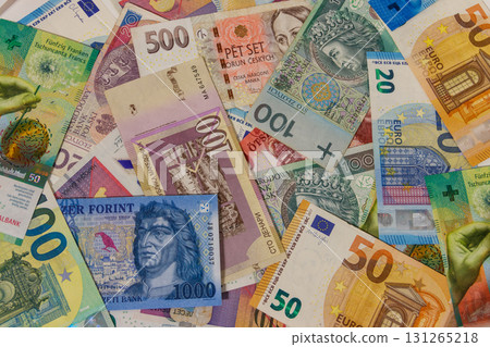 Background of currencies from different european countries Background of currencies from different european countries 131265218