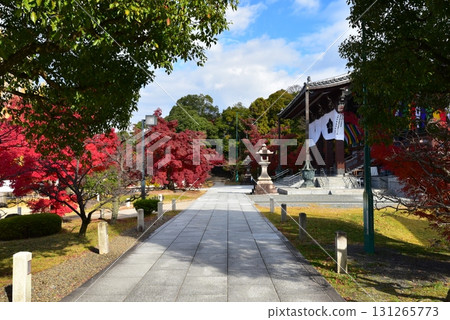 Chishaku-in Temple in autumn 131265773