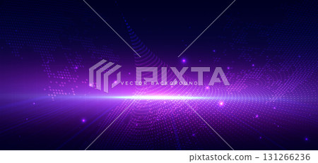 Abstract dotted connection network background. Technology data communication network concept. 131266236