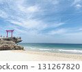 Torii漂浮在海中 131267820