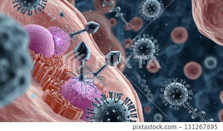 侵入人體的細菌和病毒 131267895