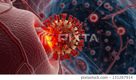 侵入人體的細菌和病毒 131267914