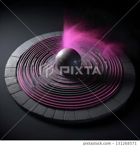 Cosmic Alignment: A Sphere of Mystical Energy and Radiant Rings Cosmic Alignment: A Sphere of Mystical Energy and Radiant Rings 131268571