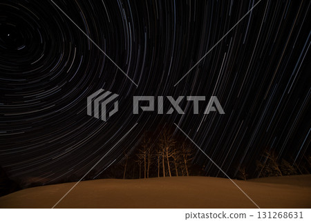 Rusutsu, Hokkaido: Starry night sky 131268631