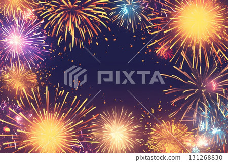 五彩繽紛的煙花 131268830