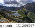 Autumn view of the Valley of Five Polish Lakes in the High Tatras. 131269357