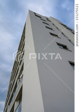 Modern architectural design captures the essence of urban living against a sky 131270121