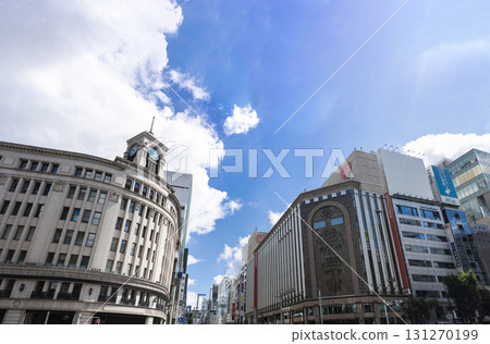 夏日的東京銀座 131270199