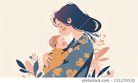 抱著嬰兒的女人 131270520