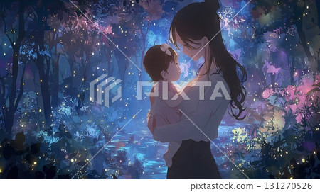 媽媽和寶寶的插圖 131270526