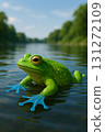 Blue hand frog 131272109