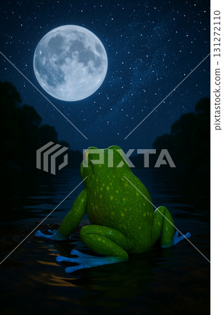 Blue hand frog 131272110