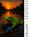 Blue hand frog 131272113