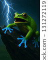 Blue hand frog 131272119