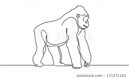 大猩猩線描 131272183