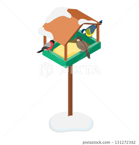 3D Isometric Flat Vector Illustration of Winter Collection, Cold Season Elements. Item 7 3D Isometric Flat Vector Illustration of Winter Collection, Cold Season Elements. Item 7 131272382