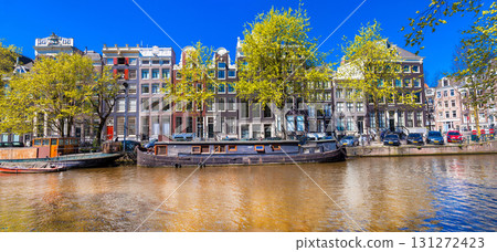 canals of Amsterdam city - northen Venice. netherland tourism canals of Amsterdam city - northen Venice. netherland tourism 131272423