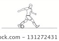 Football line drawing 131272431