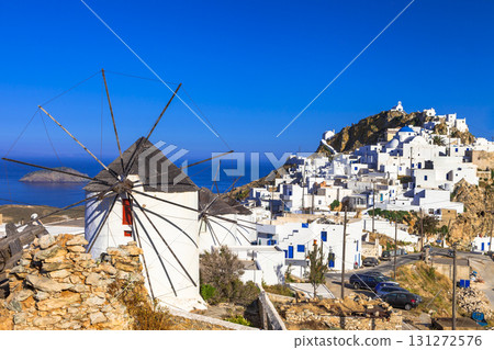 Serifos island,  view of Hora village .Cyclades Greece 131272576