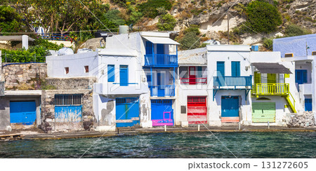 Traditional Greece- village Klima on Milos island Traditional Greece- village Klima on Milos island 131272605