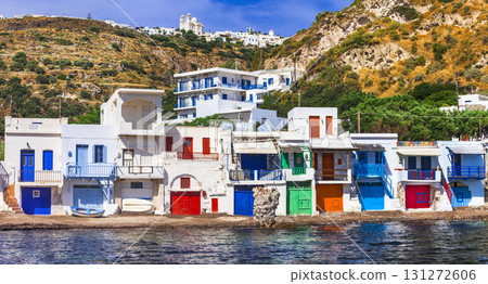 colors of Greece- Traditional village Klima on Milos island 131272606