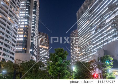東京：品川車站和商業區的夜景 131272937