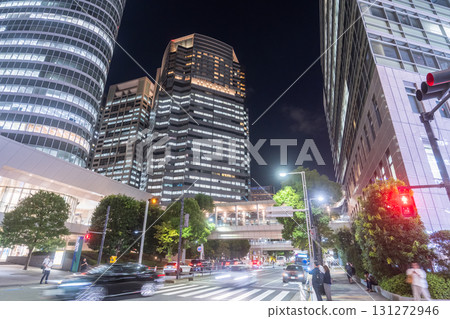 東京：品川車站和商業區的夜景 131272946