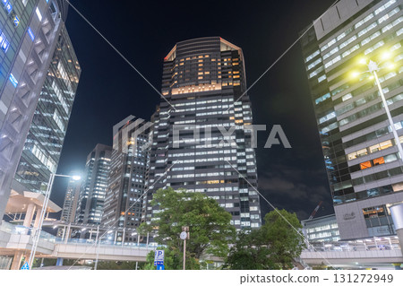 東京：品川車站和商業區的夜景 131272949