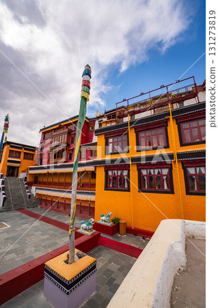 Colorful building of Thiksey Monastery Colorful building of Thiksey Monastery 131273819