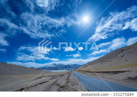 High-Altitude Desert River Landscape High-Altitude Desert River Landscape 131273884