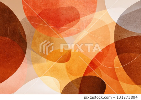 Stylized Autumn Geometric Shapes Background in Warm Tones Stylized Autumn Geometric Shapes Background in Warm Tones 131273894
