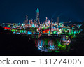 ENEOS和歌山煉油廠的夜景 131274005