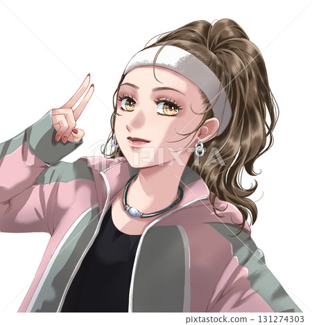 SNS圖示素材運動女性插畫 131274303