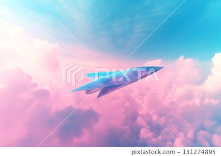 Soar into the future with this stunning image of a futuristic airplane Soar into the future with this stunning image of a futuristic airplane 131274895