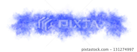 Dense blue smoke cloud with transparent background, spreading horizontally with realistic soft texture and misty edges for visual effects Dense blue smoke cloud with transparent background, spreading horizontally with realistic soft texture and misty edges for visual effects 131274997