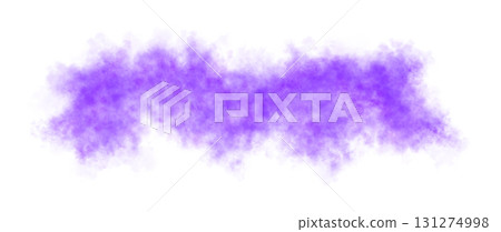 Violet smoke cloud on transparent background, realistic fog or dust effect in horizontal shape, perfect for visual overlays and scenes Violet smoke cloud on transparent background, realistic fog or dust effect in horizontal shape, perfect for visual overlays and scenes 131274998